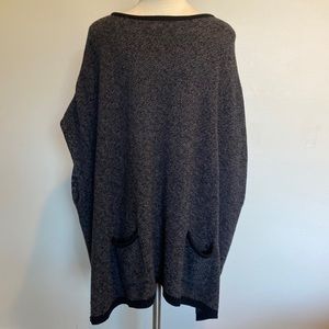 Talbots tarp charcoal gray tunic - size small\medium with pockets